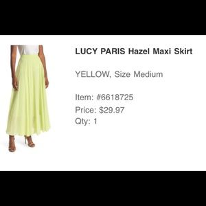 Lucy Paris Pleated Maxi Skirt